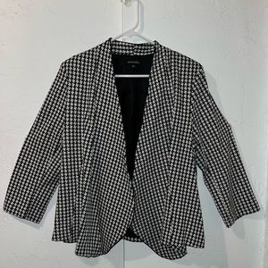 Notations Houndstooth Wrap Blazer